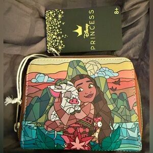 Loungefly Disney Princess Moana and Pua Wallet